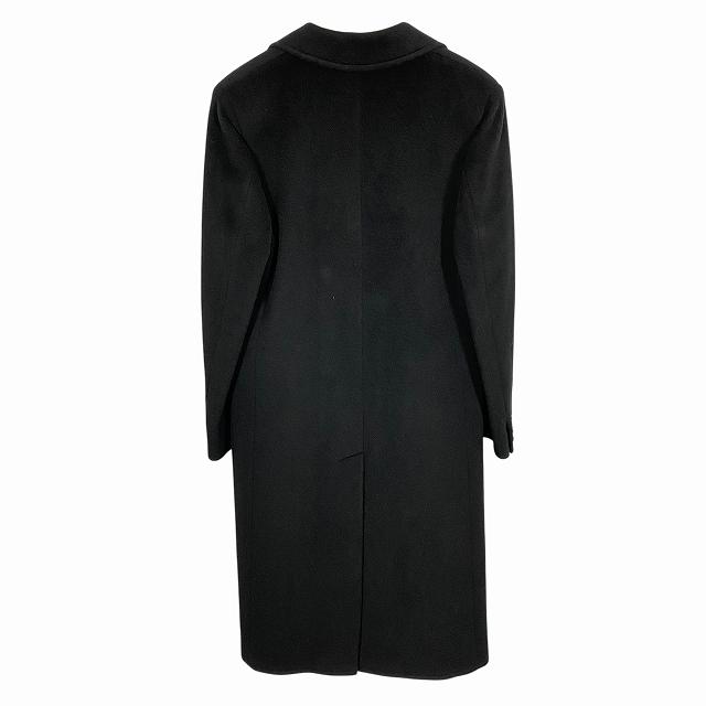 MaxMara ヴァージンウール 黒ロングコート Max Mara マックスマーラ MAX MARA ロングコート アウター ヴァージン
