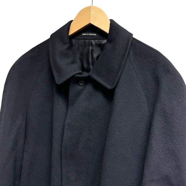 John harding カシミヤ100% ロングコート アウター 無地 ネイビー 紺