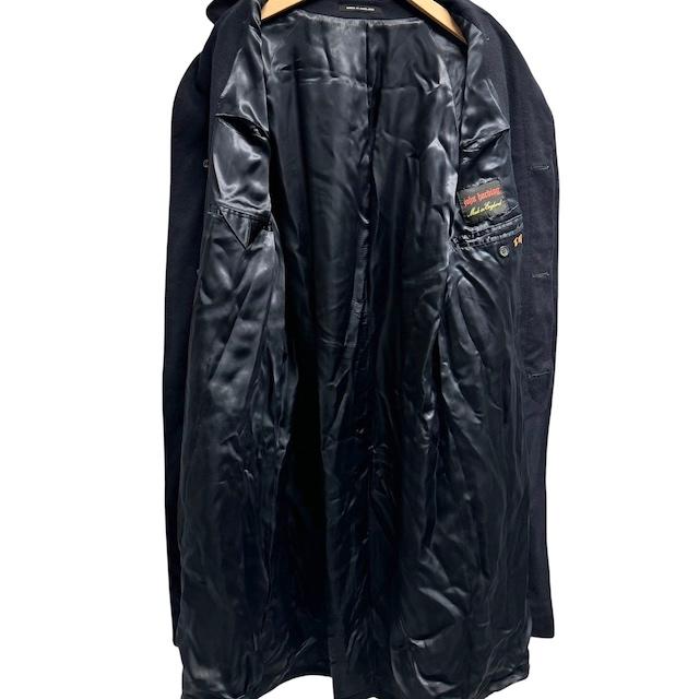 John harding カシミヤ100% ロングコート アウター 無地 ネイビー 紺