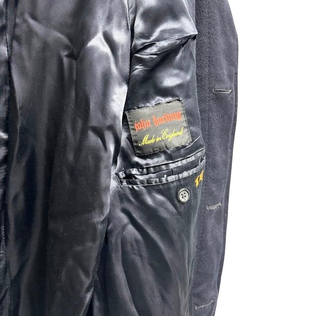 John harding カシミヤ100% ロングコート アウター 無地 ネイビー 紺