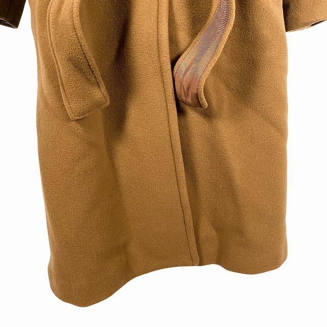 アクアスキュータム AQUASCUTUM ノーカラーコート ロングコート ベルト 