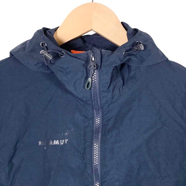マムート MAMMUT ナイロンジャケット 長袖 フルジップ ロゴ 紺 マムート MAMMUT ナイロンジャケット 長袖 フルジップ ロゴ 紺