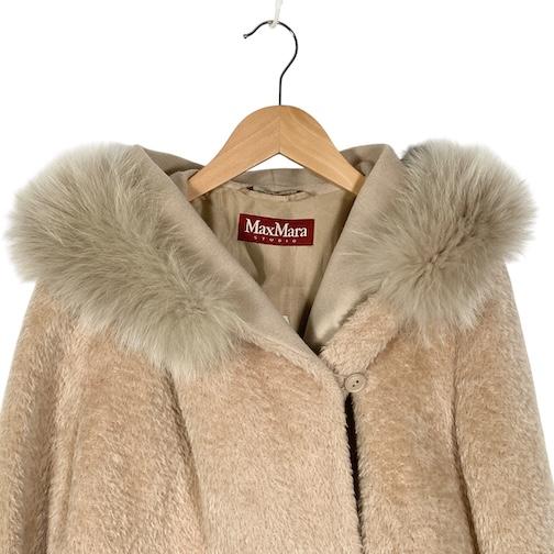 MaxMara アルパカ　フーディーコート マックスマーラステュディオ Max Mara Studio アルパカフーデット