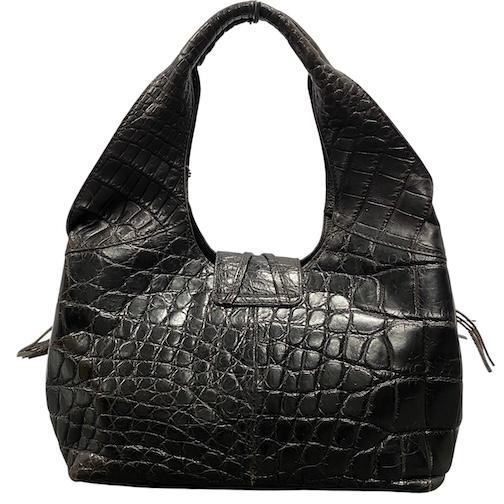 コト coto JRA マットクロコダイル ホーボーバッグ ハンドバッグ