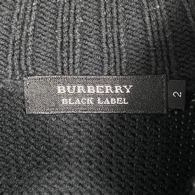 BURBERRY BLACK LABEL（バーバリーブラックレーベル） 長袖ニット ロゴ