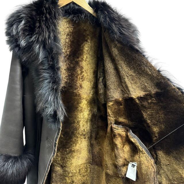 ソニアリキエル SONIA RYKIEL リアルムートンコート 羊革 フォックス