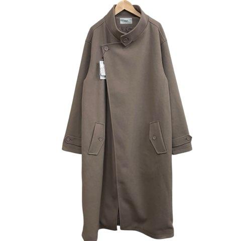 CREARE タグ付き ロングコート 無地 ベージュ Lサイズ レディース 