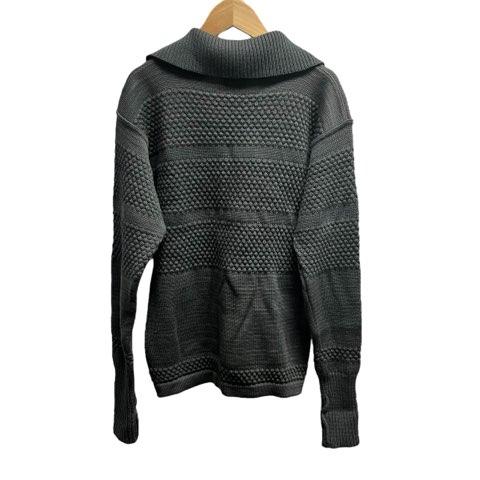 S.N.S. Herning ドライバーズニット 立体編み グレー XSサイズ