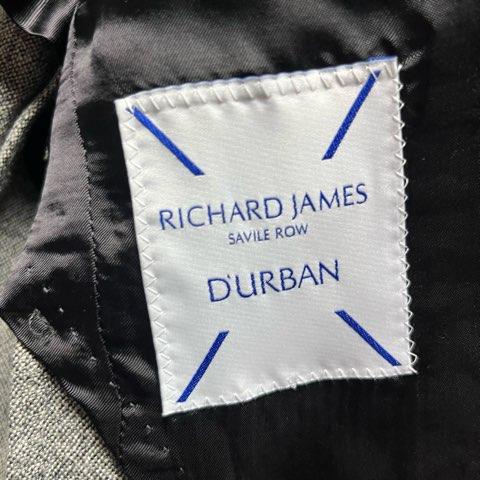 ダーバン DURBAN リチャードジェームス RICHARD JAMES リネン混 テーラードジャケット 背抜き グレー Mサイズ相当 ブランド古着販売のベクトル - 通販 - Yahoo ショッピング