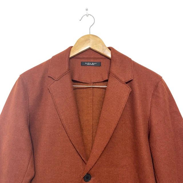 ザラマン ZARA MAN チェスターコート 長袖 無地 ウール混 ザラマン ZARA MAN チェスターコート 長袖 無地 ウール混