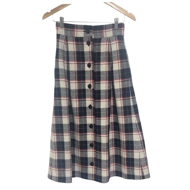 To b. by agnes b. チェック ノーカラージャケット スカート To b. by agnes b. チェック ノーカラージャケット スカート To