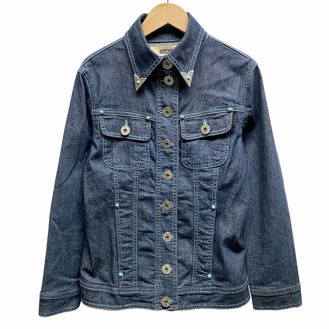 モスキーノジーンズ MOSCHINO JEANS デニムジャケット 長袖 ロゴ 
