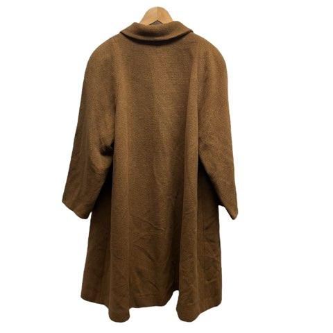 【中古】レオナール  裏地総柄 アンゴラ シルク混 レオパード柄 ロングコート 11AR  Lサイズ相当 キャメル レディース LEONARD（レオナール） 裏地総柄 アンゴラ シルク混 レオパード柄