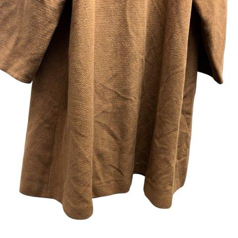 【中古】レオナール  裏地総柄 アンゴラ シルク混 レオパード柄 ロングコート 11AR  Lサイズ相当 キャメル レディース LEONARD（レオナール） 裏地総柄 アンゴラ シルク混 レオパード柄