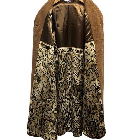 LEONARD（レオナール） 裏地総柄 アンゴラ シルク混 レオパード柄