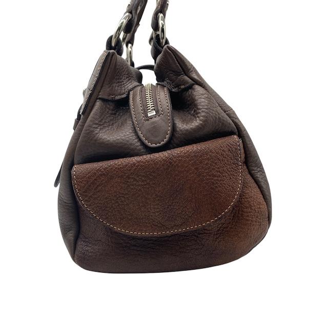 セレンシー CELENCEE ハンドバッグ マットクロコ 山羊革 レザー  