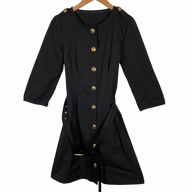 バーバリーロンドン】シャツワンピース ベルト ノバチェック ベルト 38