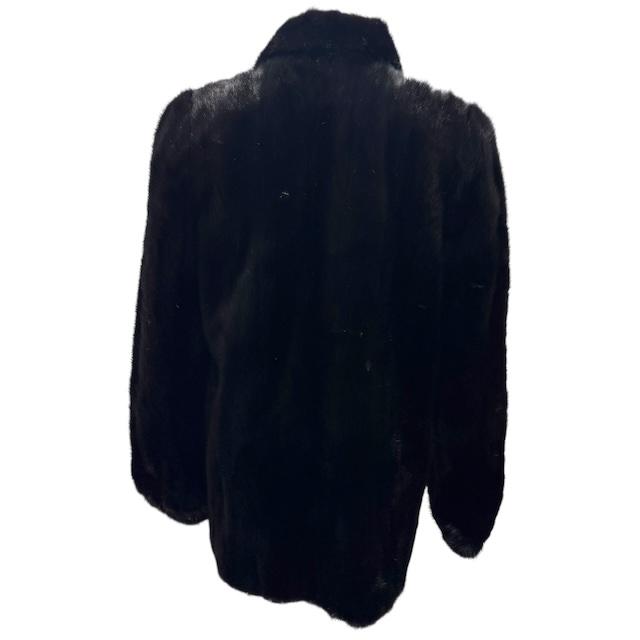 【中古】ダークミンク MINK 毛皮 コート リアルファー 11号 L相当 レディース ダークミンク MINK 毛皮 コート リアルファー 11号 L相当 レディース