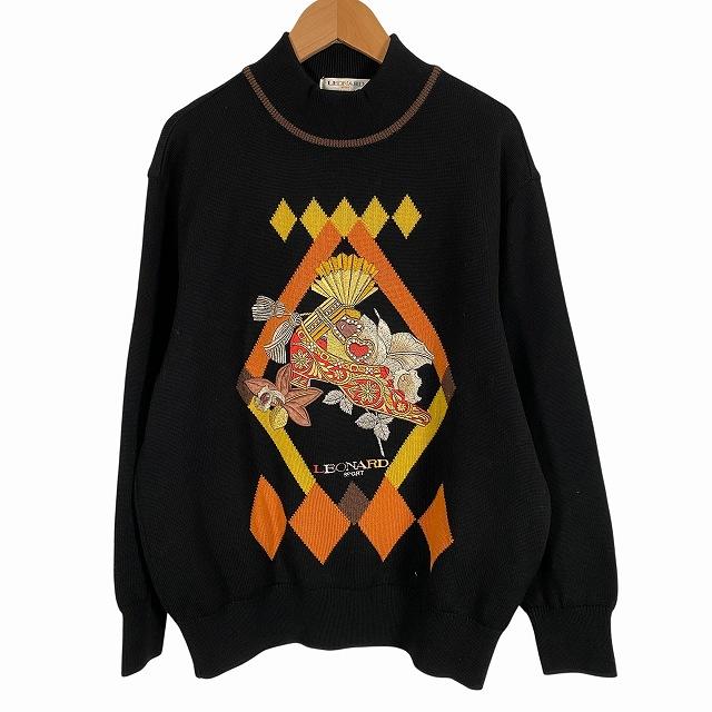 レオナールスポーツ LEONARD SPORT ニット セーター 長袖 ウール100