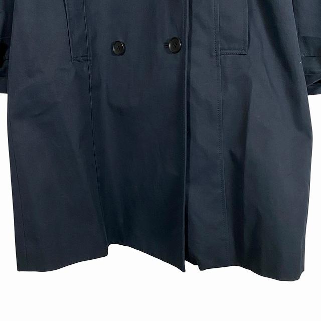 【美品】 theory スプリングコート トレンチコート ベルト ネイビー theory（セオリー） トレンチコート スプリングコート 長袖 ロング
