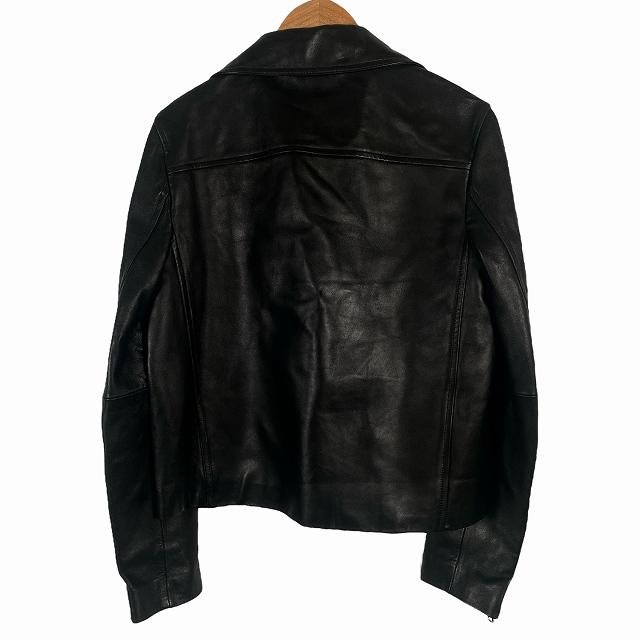 美品 セオリー ダブルライダース ジャケット ラムレザー 羊革 黒 S theory（セオリー） Theory 22AW ダブルライダースジャケット 羊革