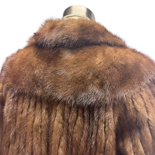 美品]リアルミンクファーコート 大きいサイズ デミバフミンク 13