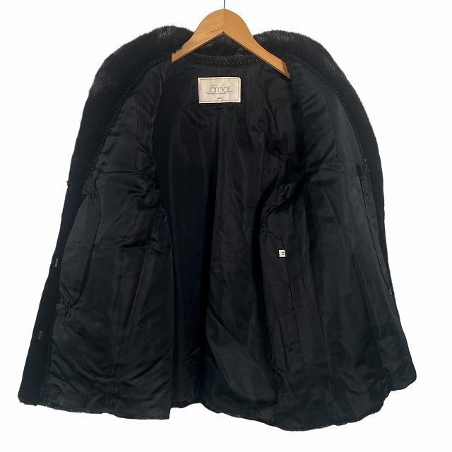 ジャメール Jamail ミンク コート 毛皮 リアルファー 黒 ブラック 13号