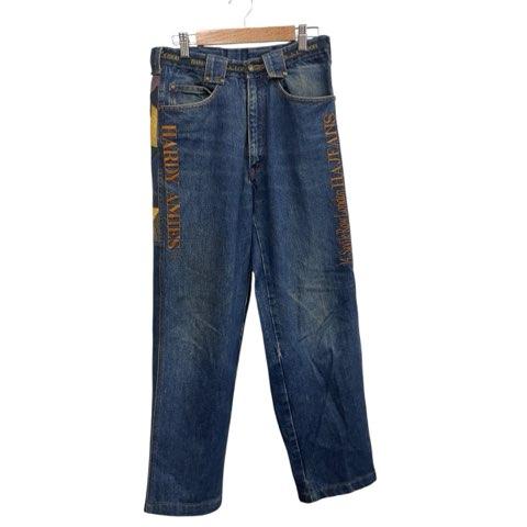 ハーディエイミス HARDY AMIES デニムパンツ ブルー系 ストレート 綿