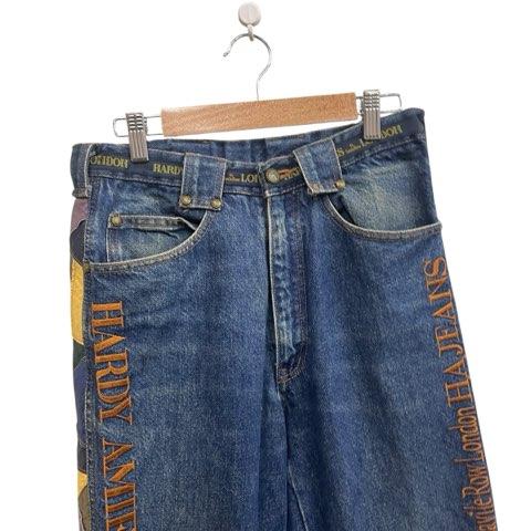 ハーディエイミス HARDY AMIES デニムパンツ ブルー系 ストレート 綿