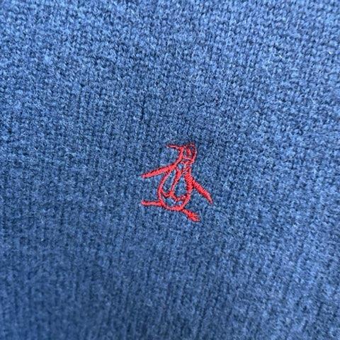 マンシングウェア MUNSINGWEAR ウールセーター ニット 2ボタン ゴルフ