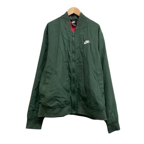 NIKE（ナイキ） ナイロンジャケット 刺繍ロゴ グリーン サイズXL