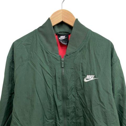 美品　廃盤　ナイキ　セットアップ　アノラック　ナイロン　刺繍ロゴ　緑　XXL NIKE（ナイキ） ナイロンジャケット 刺繍ロゴ グリーン サイズXL