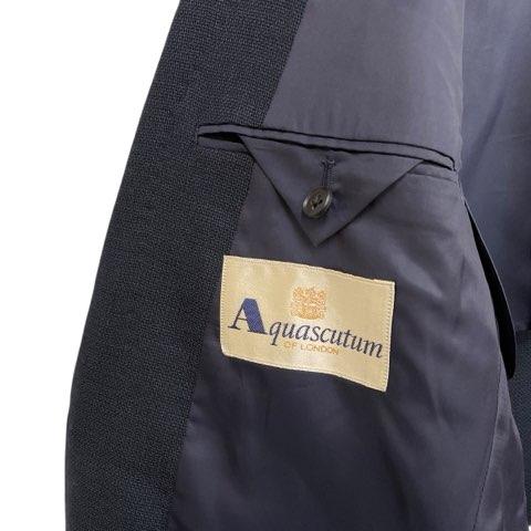 アクアスキュータム AQUASCUTUM テーラードジャケット 毛100% 2ボタン