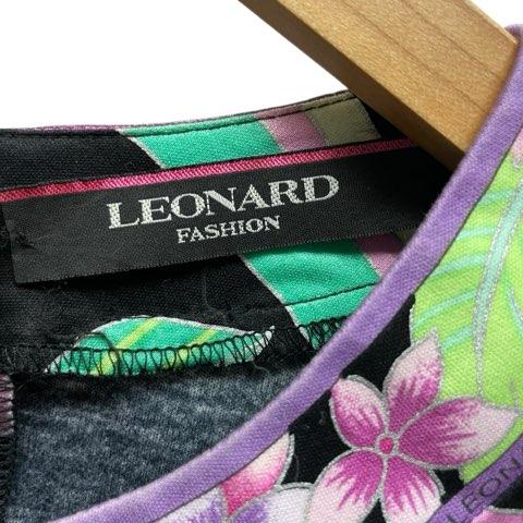 LEONARD（レオナール） 花柄 総柄 ブラウス トップス プルオーバー 40 