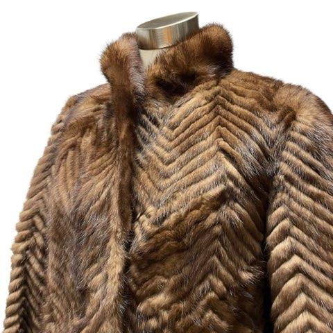 サガミンク SAGA MINK ミンク 毛皮 ロングコート リアルファー
