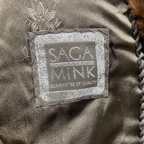 サガミンク SAGA MINK ミンク 毛皮 ロングコート リアルファー