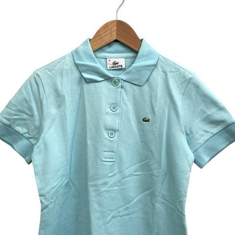 LACOSTE（ラコステ） タグ付き 半袖ポロワンピース ストレッチ素材