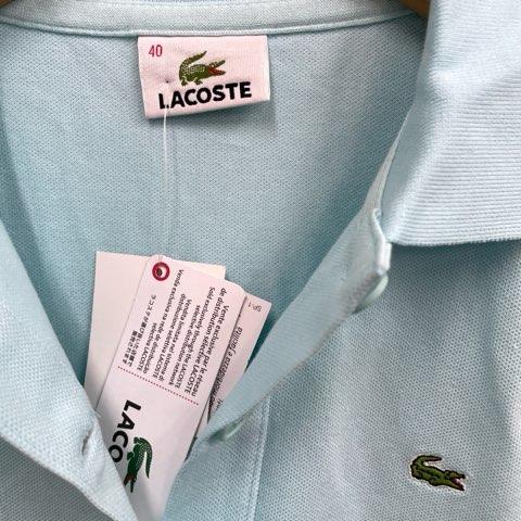 LACOSTE（ラコステ） タグ付き 半袖ポロワンピース ストレッチ素材