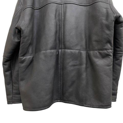 リアルレザージャケット ボアジャケット ロングコート 胡桃ボタン