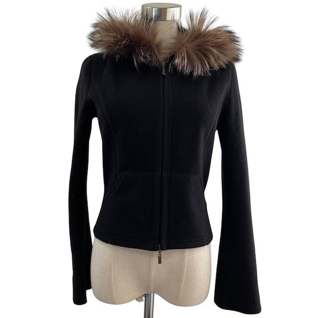 フォクシー ブティック FOXEY BOUTIQUE カシミヤ100% シルバー 