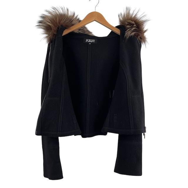 フォクシー ブティック FOXEY BOUTIQUE カシミヤ100% シルバー 