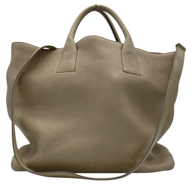 【希少商品】HIROFU トートバッグ　ショルダーバッグ　2way シボ革 ヒロフ HIROFU シボ革 ハンドバッグ トートバッグ ショルダーバッグ