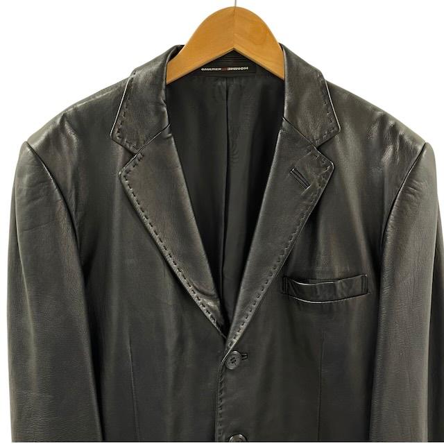 GAULTIER HOMME OBJET ラムレザー　テーラードジャケット ゴルチェオムオブジェ GAULTIER HOMME objet レザージャケット