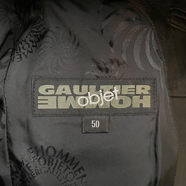 ゴルチェオムオブジェ GAULTIER HOMME objet レザージャケット