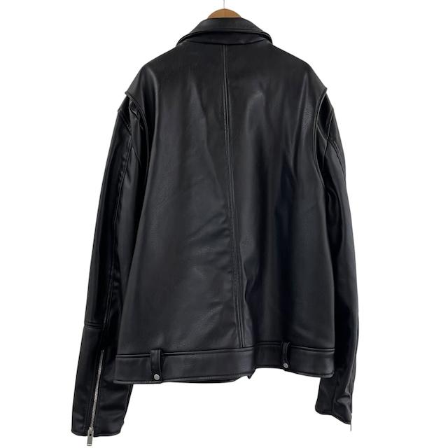 ZARA ザラ フェイクレザージャケット XL ライダース アウター メンズ