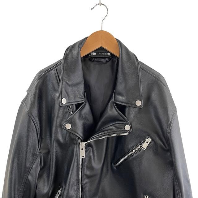ZARA（ザラ） ダブルライダースジャケット アウター フェイクレザー