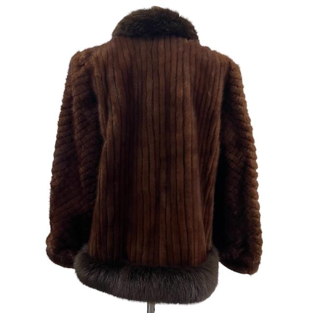 サガミンク SAGA MINK ミンク フォックスファー 毛皮コート リアル 
