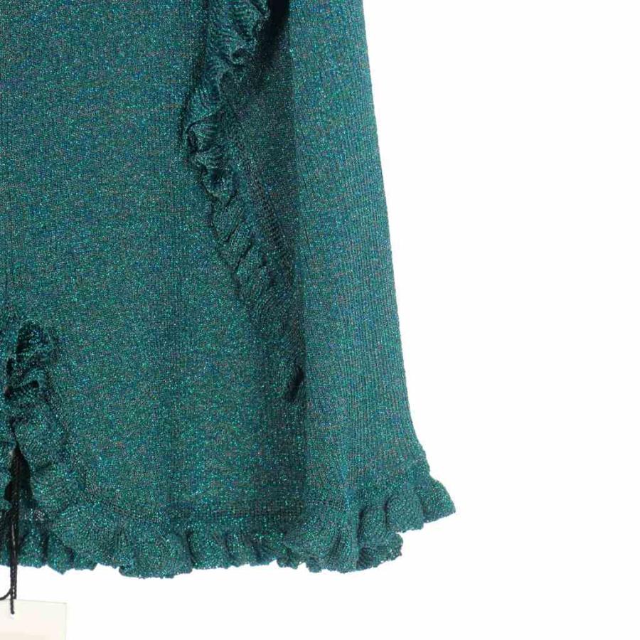 アカネ ウツノミヤ AKANE UTSUNOMIYA ラメ フリル ヘム ニット ロング  