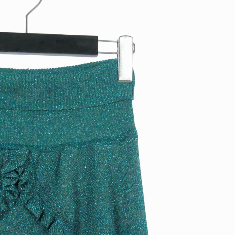 アカネ ウツノミヤ AKANE UTSUNOMIYA ラメ フリル ヘム ニット ロング  