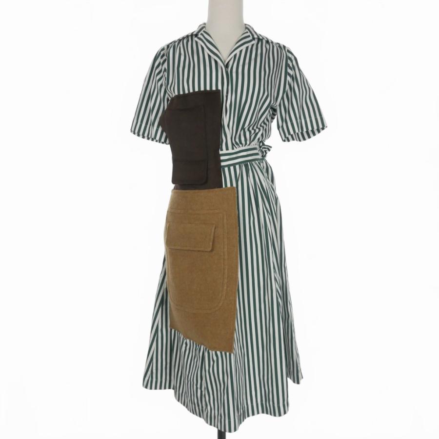 メゾンマルジェラ Maison Margiela ストライプ パッチ シャツ  